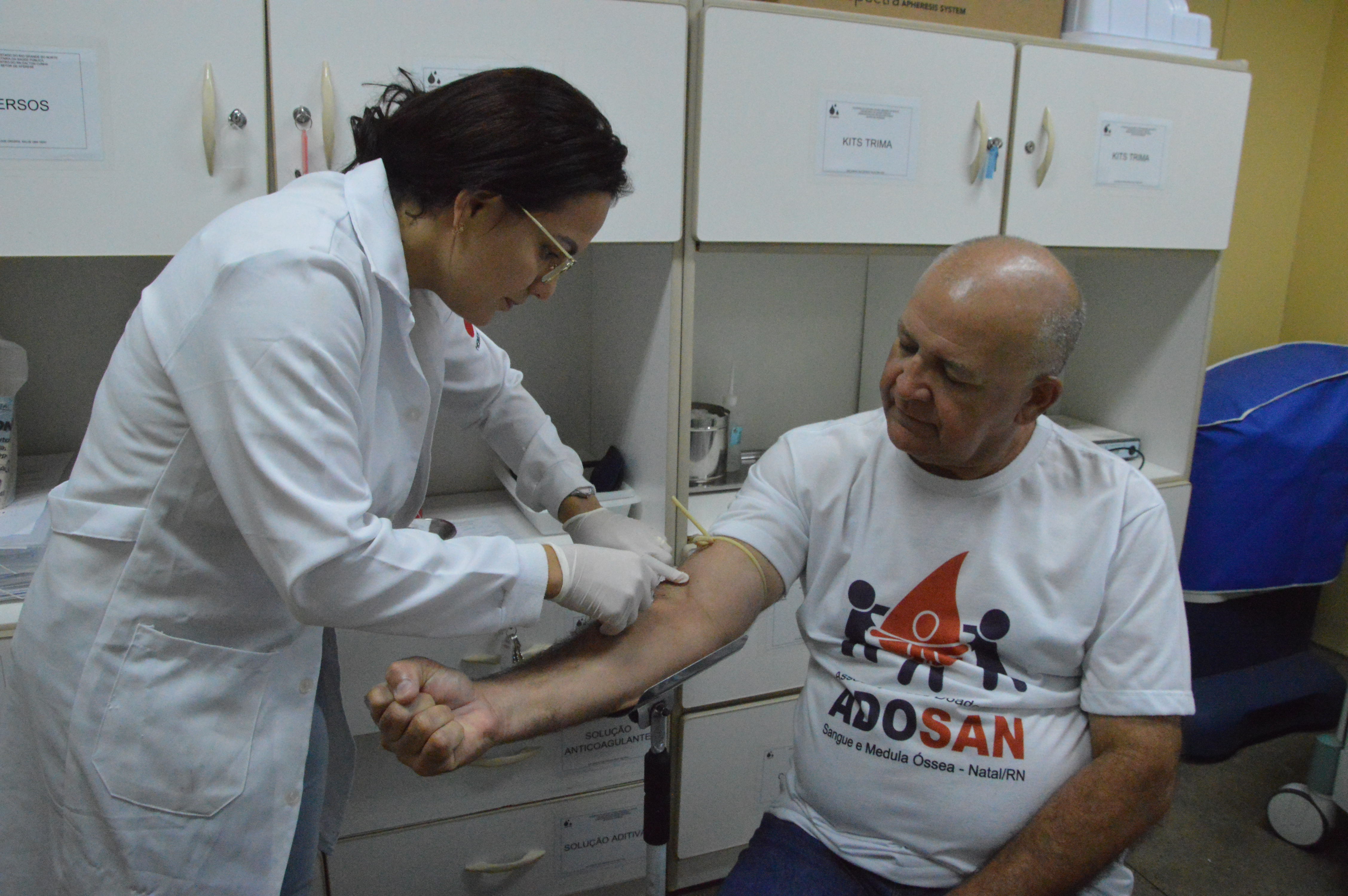 Maior doador de sangue do mundo completa hoje 290 doações em Natal - Agora RN