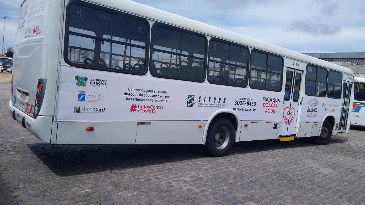 Busão Solidário entra em operação para arrecadar cestas básicas em Natal - Agora RN