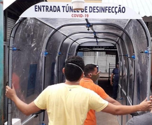 Covid-19: Mossoró inaugura túnel de desinfecção de pessoas nesta segunda (11); VEJA VÍDEO - Agora RN