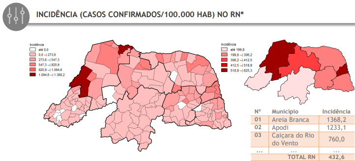 No rn, apenas 9 cidades não têm casos confirmados ou mortes por coronavírus; veja lista | notícias do rio grande do norte No RN, apenas 9 cidades não têm casos confirmados ou mortes por coronavírus; VEJA LISTA - Agora RN