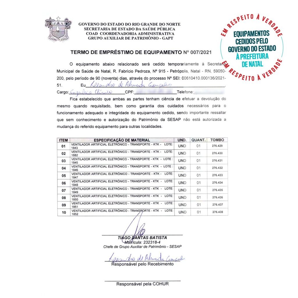 GoveRio Grande do Norteo fátima rebate declarações de Álvaro dias sobre leitos covid em Natal RN: “não correspondem com a realidade”