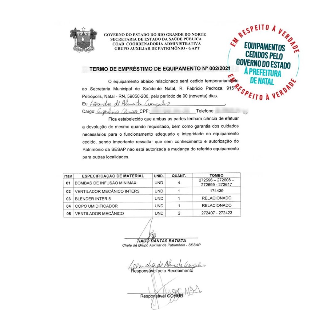 GoveRio Grande do Norteo fátima rebate declarações de Álvaro dias sobre leitos covid em Natal RN: “não correspondem com a realidade”