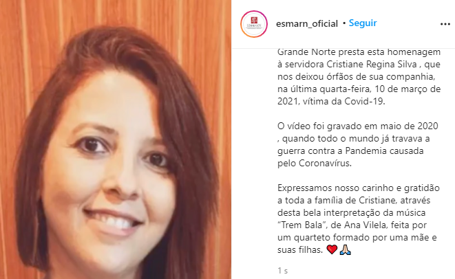 Militar corpo de bombeiros do rn morre por covid-19; ele morreu 12 dias depois da esposa