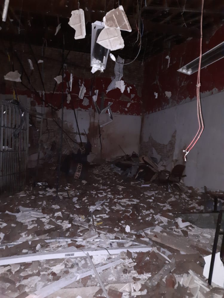 Criminosos armados explodem banco e lotérica em cidade do agreste potiguar
