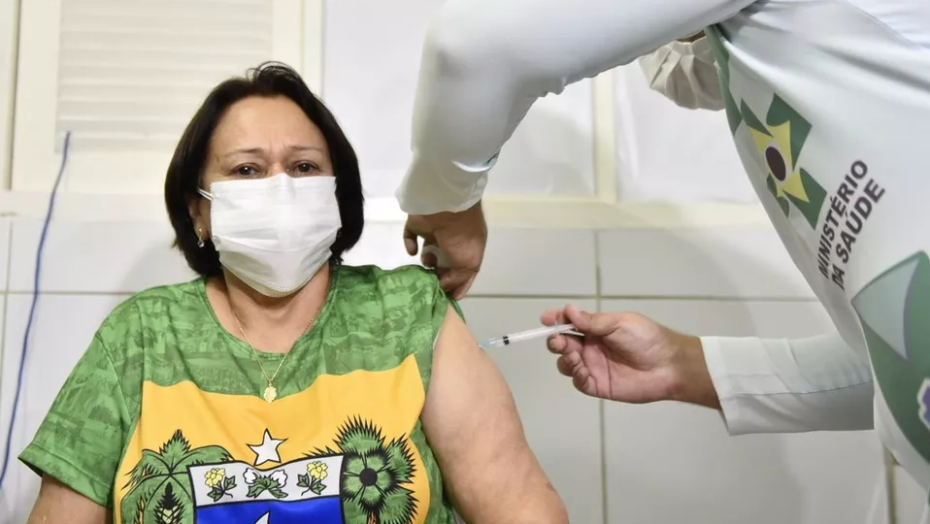 Governadora do rn fátima bezerra é vacinada contra a covid-19 | notícias do rio grande do norte Fatima