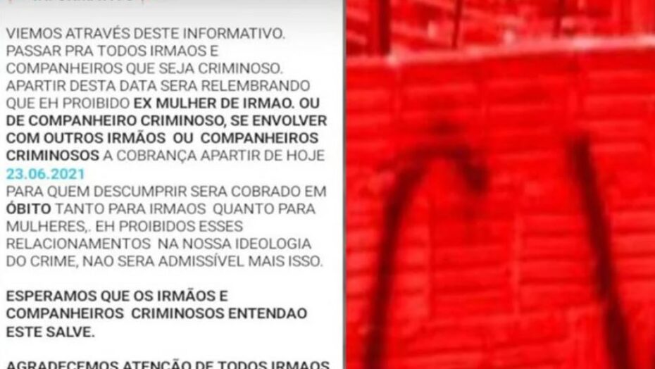 Facção faz “alerta” e veta que membros namorem ex de integrantes | notícias do rio grande do norte Facção faz “alerta” e veta que membros namorem ex de integrantes