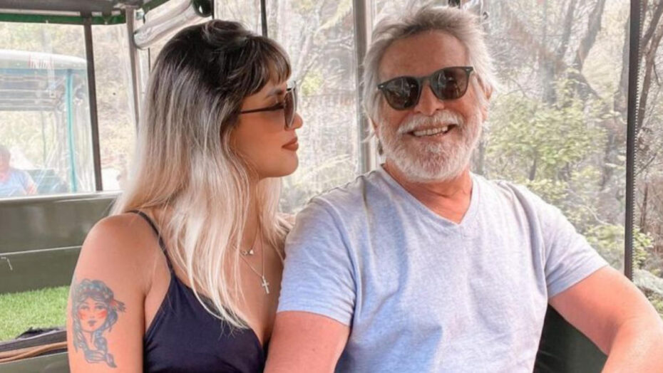 Namorada de josé de abreu faz tatuagem para o ator: “meu amor chegou”