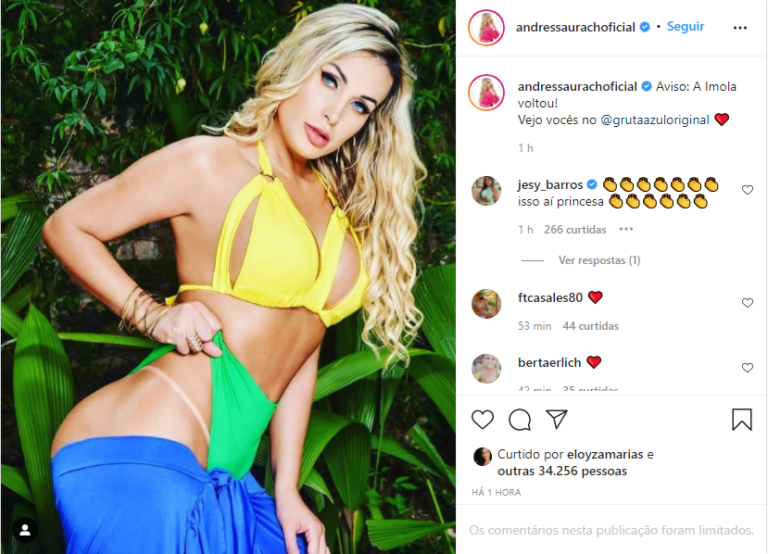 Andressa urach resgata nome usado em época de prostituição e anuncia show em boate: “Ímola voltou”