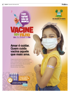 GoveRio Grande do Norteo do RN estimula vacinação segura para crianças de 05 a 11 anos; veja a publicação - Agora RN