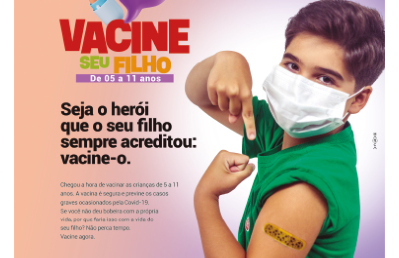 Vacinas contra a Covid-19 garantem a segurança de crianças, mostra campanha do GoveRio Grande do Norteo do RN - Agora RN