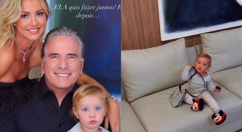 Ana Paula Siebert, esposa de Roberto Justus, mostra filha Vicky, de 1 ano, usando bolsa de R$ 11 mil - Agora RN