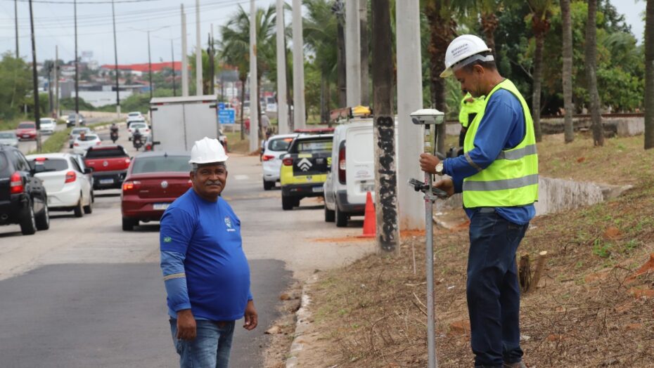 Obras na av Felizardo Moura foto Alex Regis