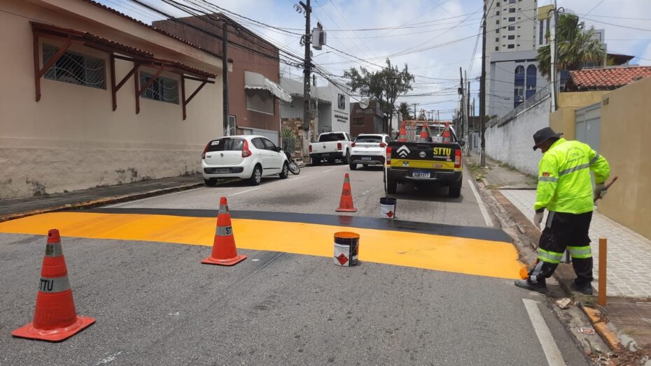 Sttu revitaliza sinalização viária em lagoa seca, barro vermelho, praia dos artistas e pajuçara | notícias do rio grande do norte 37817 Original