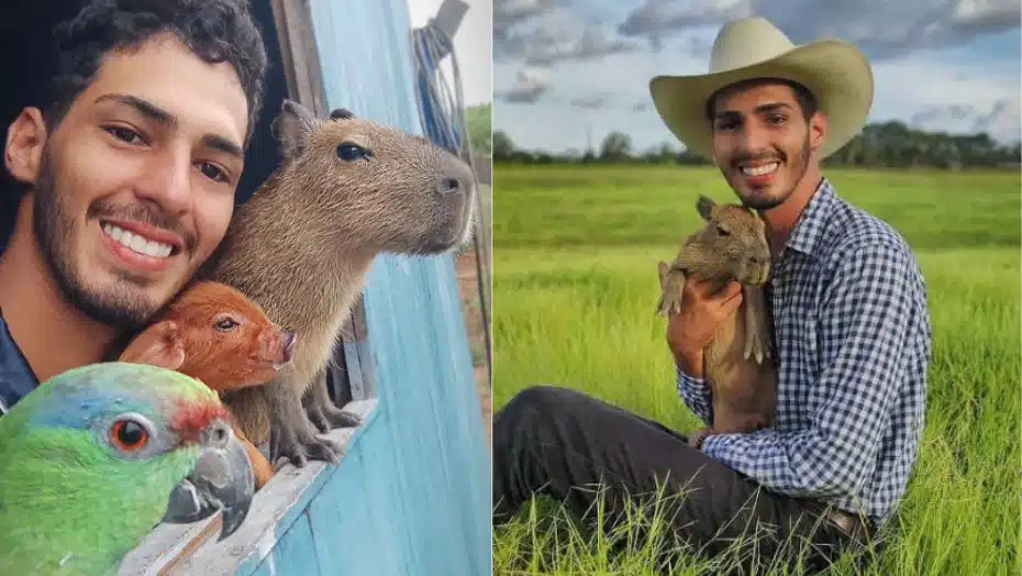 Ibama multa tiktoker em r$ 17 mil e manda entregar capivara e papagaio | notícias do rio grande do norte 1681916547 Tiktoker que criava capivara no Amazonas e condenado pelo Ibama