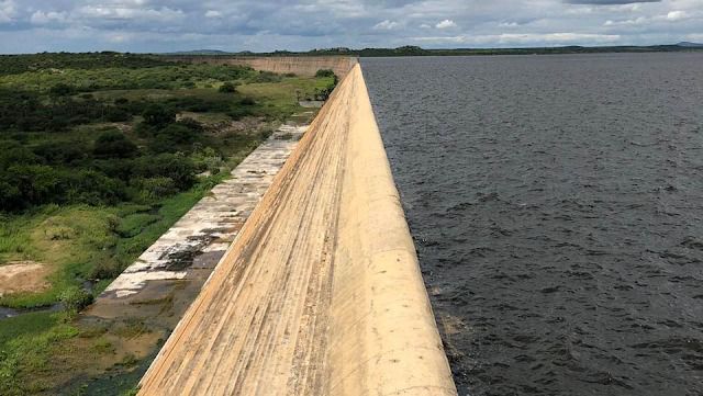 Barragem de Umari é uma das reservas hídricas que atingiu 100% da capacidade - Foto: Edinael Castro