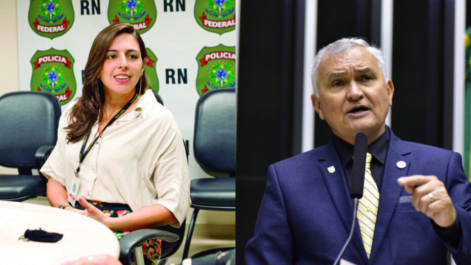 Natália Bonavides e General Girão - Fotos: reprodução e Zeca Ribeiro / Câmara