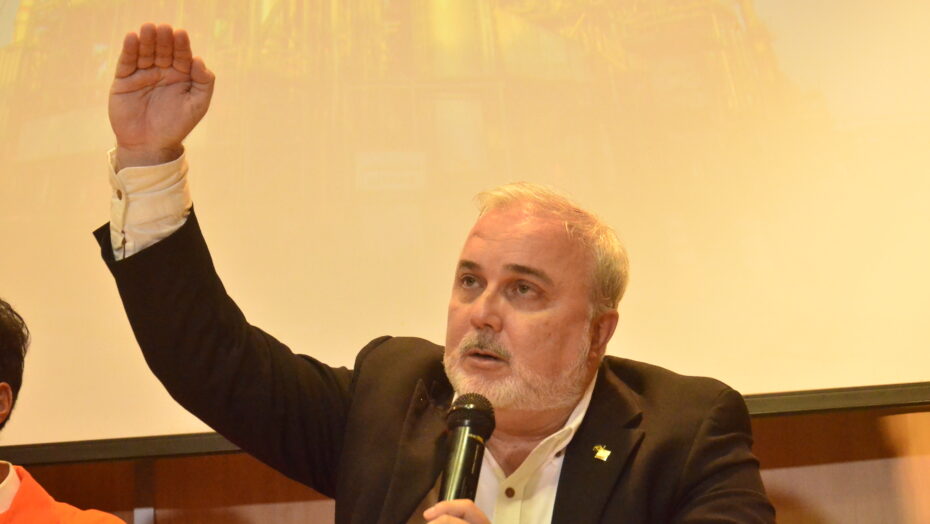 Presidente da Petrobras, Jean Paul Prates, durante coletiva ontem em Natal. Foto: José Aldenir / Agora RN