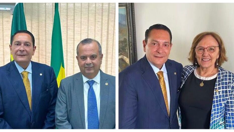 Presidente da Assembleia se reuniu com senadores ontem em Brasília - Foto: Reprodução