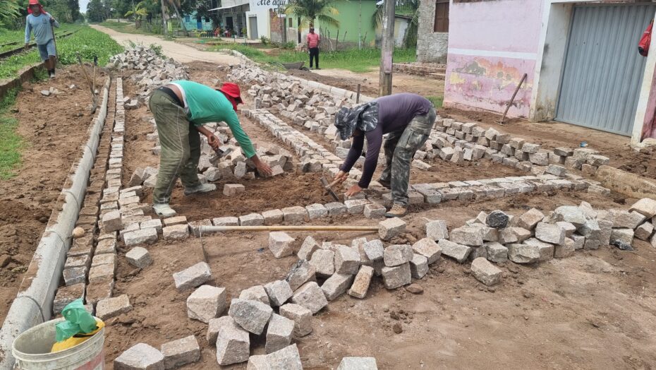 Até agora, mais de 150 ruas nos bairros e comunidades rurais foram calçadas