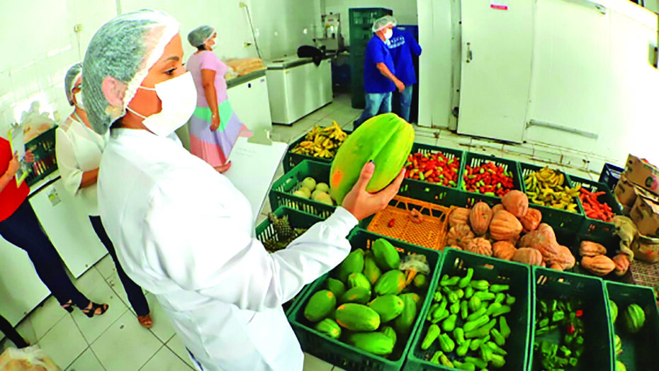 Medida é destinada a arrecadar, selecionar e distribuir alimentos doados e adquiridos da agricultura familiar. Foto: Alex Régis/Prefeitura de Natal