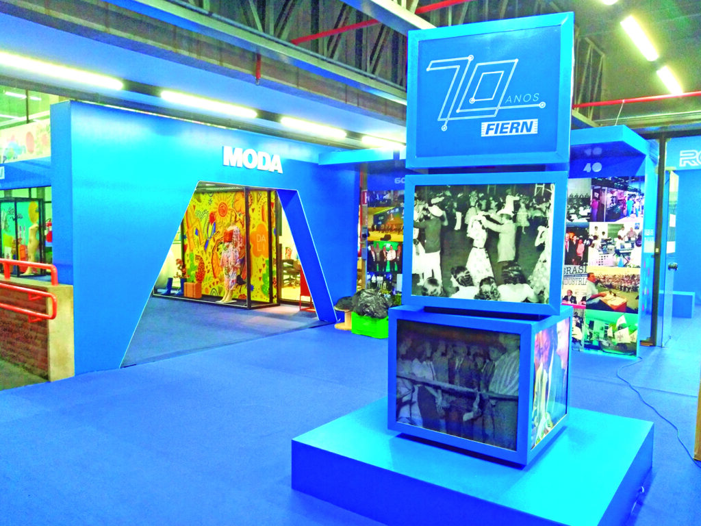 Exposição é ampla e variada, e está separada por áreas tecnológicas - Foto: divulgação/FIERN