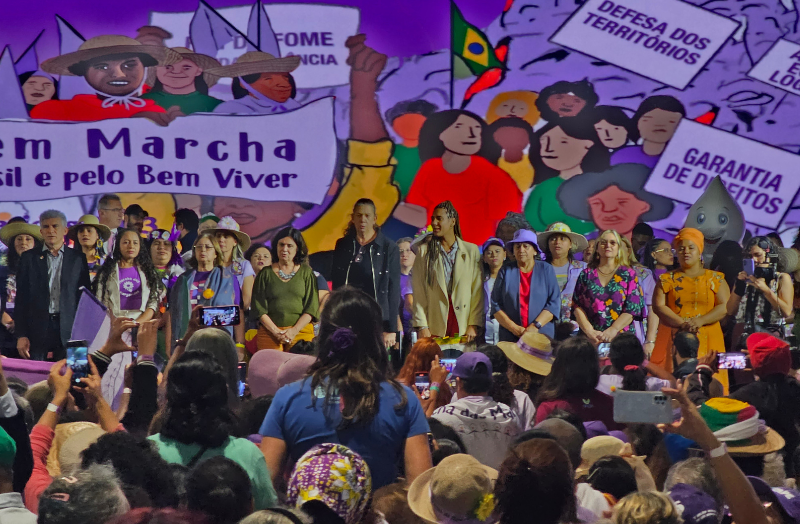 Governadora fátima participa da abertura oficial da marcha das margaridas | notícias do rio grande do norte GoveRio Grande do Norteadora Fátima - Maior ação política de Mulheres da América Latina reúne mais de 100 mil mulheres. Foto: Fábio Duarte