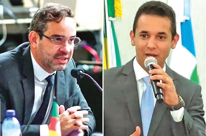 Secretário estadual de Fazenda, Carlos Eduardo Xavier, e prefeito Allyson Bezerra. Foto: Reprodução
