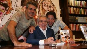 Nizo Neto, Chico Anysio e Bruno Mazzeo | (Foto: Divulgação/TV Globo)