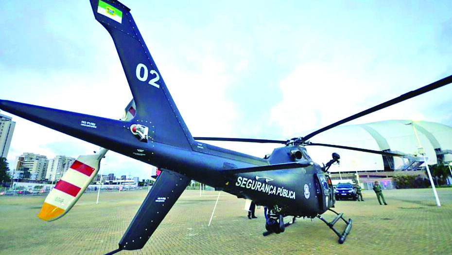 Helicóptero novo. Foto: José Aldenir/Agora RN