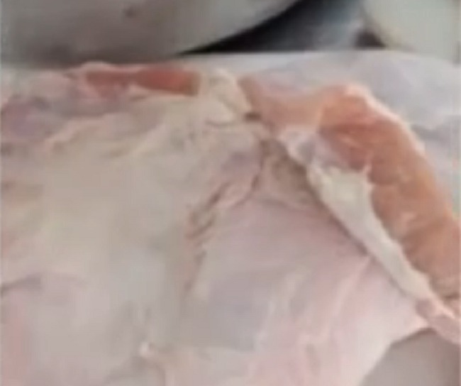 Vídeo feito por merendeira mostra caRio Grande do Nortee com aspecto e qualidade questionáveis na merenda. Foto: Reprodução/Redes Sociais