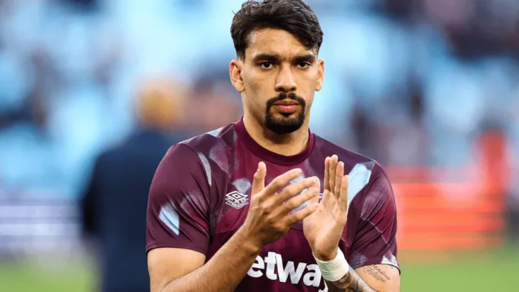 Jogador Lucas Paqueta foi denunciado pela FA. Foto: Divulgação/West Ham