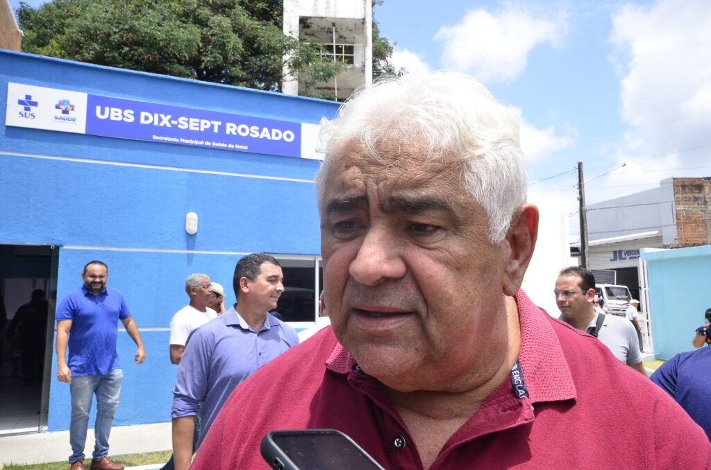 Aroldo Alves diz que inauguração da UBS é uma vitória. Foto: José Aldenir. Aroldo Alves diz que inauguração da UBS é uma vitória. Foto: José Aldenir.