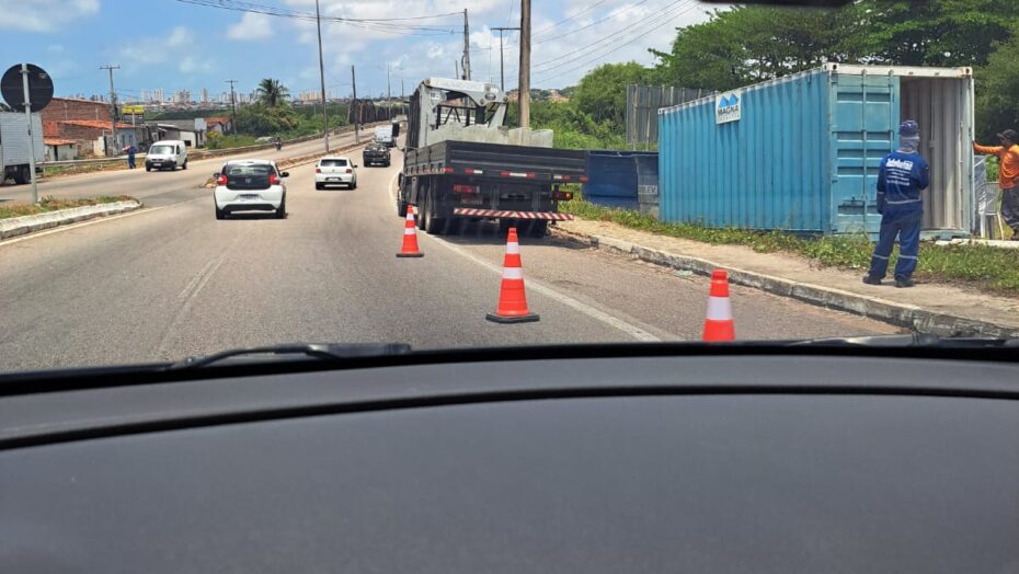 Sinalização da Ponte de está ocorrendo na manhã desta terça-feira 12 / Foto: reprodução