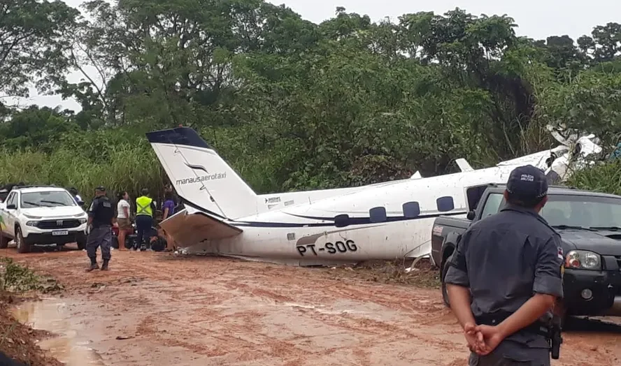 Avião cai em Barcelos, interior do Amazonas e deixa 14 vítimas — Foto: GoveRio Grande do Norteo do Amazonas