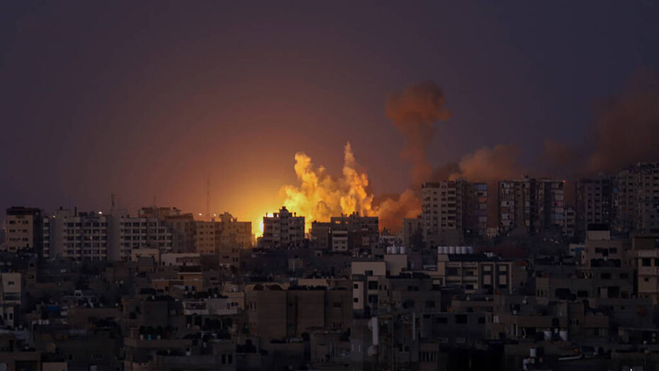 Ataque de Israel na Faixa de Gaza - Rizek Abdeljawad - 12.out.23/Xinhua