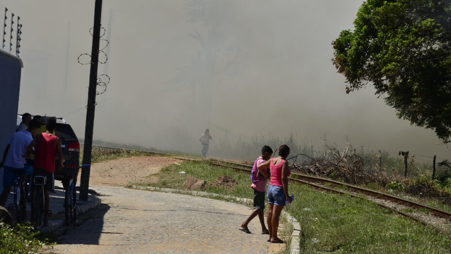 Incêndio em propriedade em Extremoz / Foto: José Aldenir