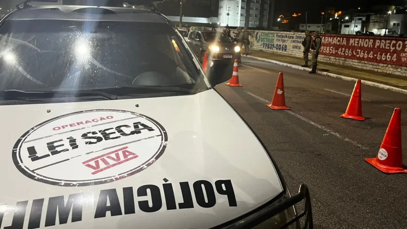 Motoristas foram presos pela Lei Seca em PaRio Grande do Norteamirim. Foto: Reprodução/PMRN