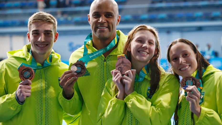 Brasileiros garantiram medalhas no Pan 2023. Foto: Miriam Jeske/COB