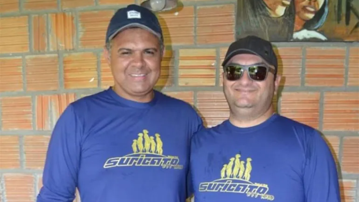O jipeiro Ailton Berto e Fantone Figuleira, que foi assassinado