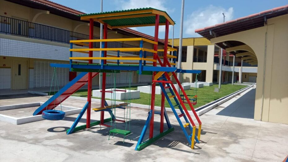 Escola de tempo integral padre tiago theisen terá primeira etapa entregue em novembro | notícias do rio grande do norte Primeira etapa da obra terá capacidade para atender 475 estudantes do Ensino Fundamental em tempo integral / Foto: Cedida / SME