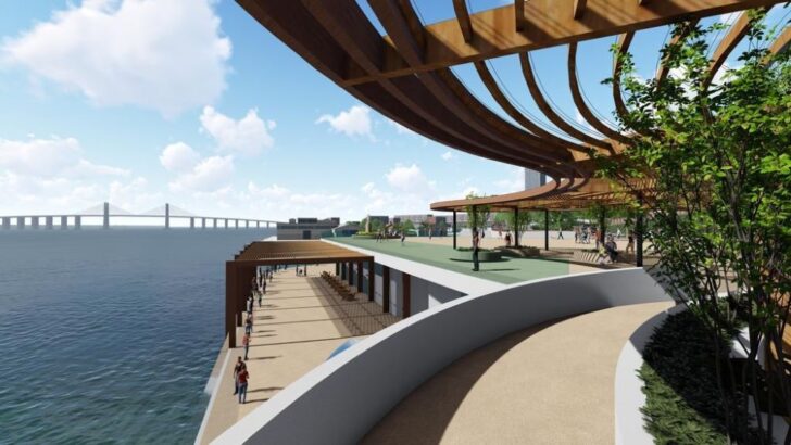 Projeto de como ficará a Pedra do Rosário após investimento de R$ 30 milhões. Foto: Prefeitura do Natal.