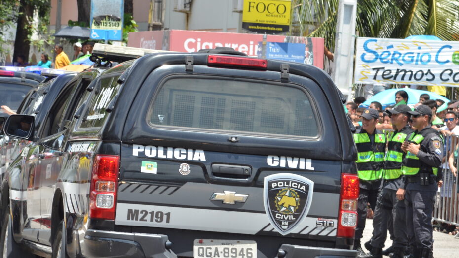 Viatura da Policia Civil do RN. Foto: José Aldenir/Agora RN.