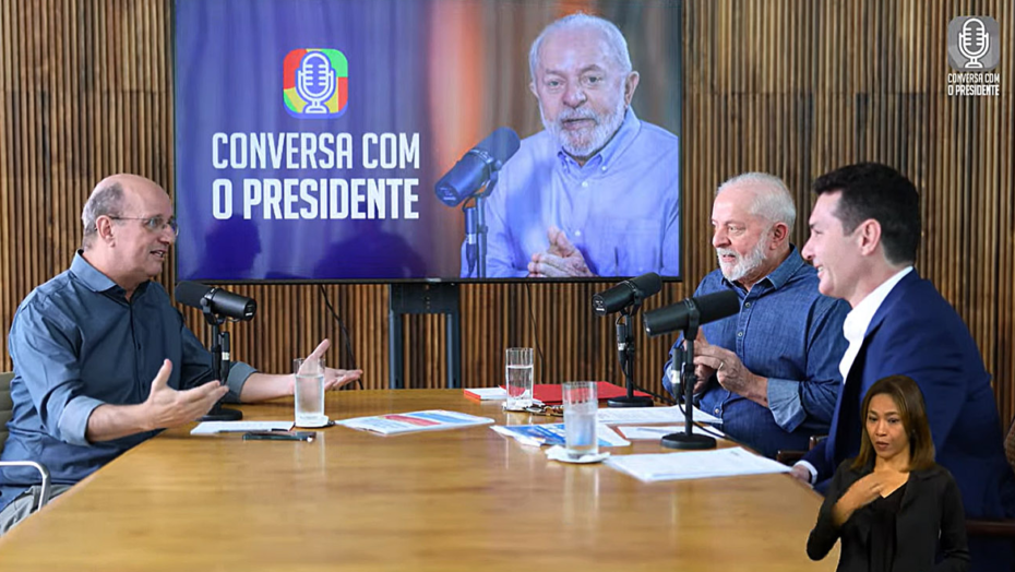 Lula falando sobre exame de próstata no Conversa com o Presidente. Foto: Canal Gov.