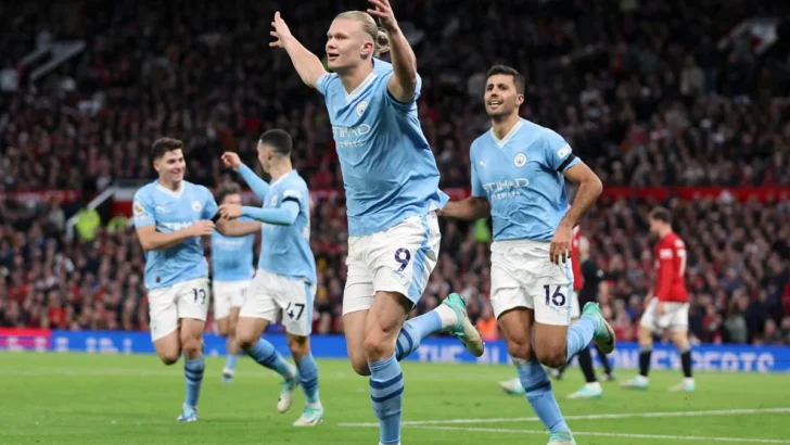 Manchester City comemora vitória. Foto: Catherine Ivill / Getty Images