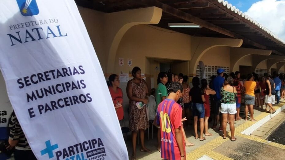 Alecrim, um dos bairros tradicionais da cidade, recebe o participa natal neste sábado 16 | notícias do rio grande do norte O evento ocorre uma vez por mês, sempre aos sábados, ocupando as dependências de uma unidade de ensino da rede municipal / Foto: Prefeitura