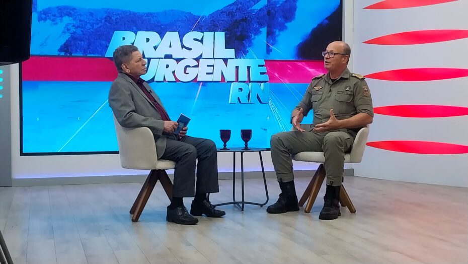 Luiz almir: entrevista com cel. Alarico | notícias do rio grande do norte Luiz Almir em entrevista com Cel. Alarico. Foto: Reprodução