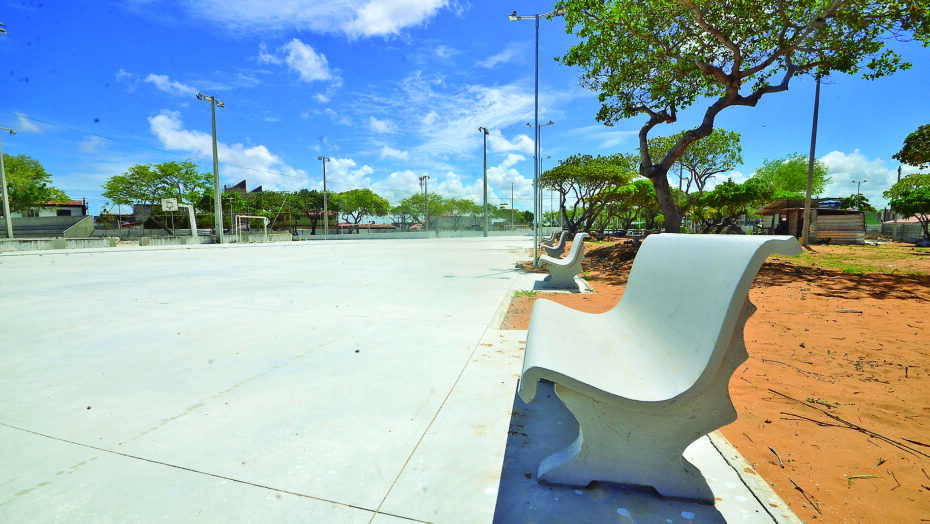 Praça Amando Nobre Viana, em Candelária. Foto: José Aldenir/Agora RN