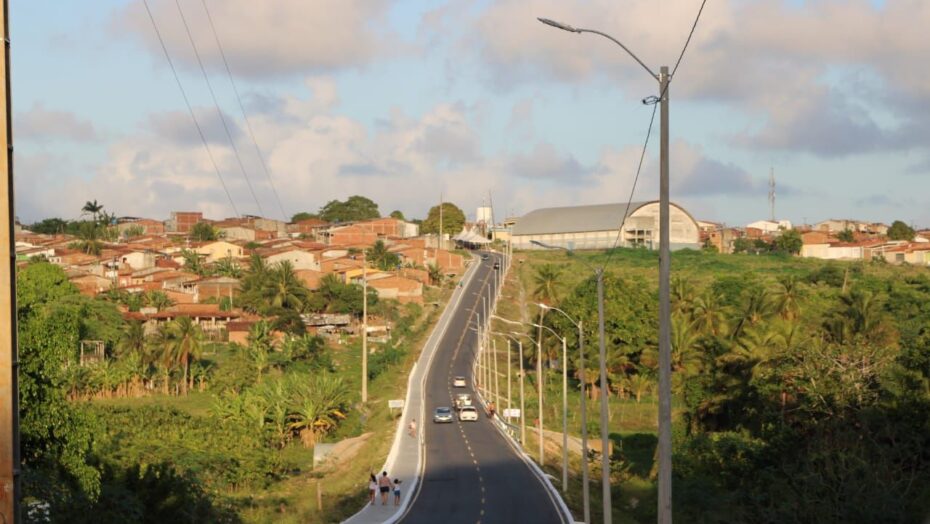 Inauguração da nova via que interliga os bairros Golandim e Santo Antônio do Potengi. Foto: Divulgação