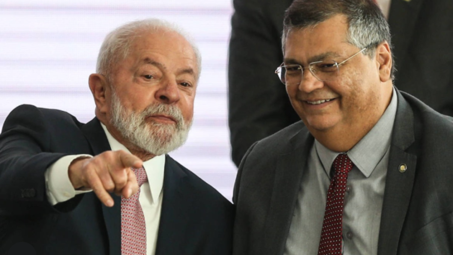 Presidente Lula ao lado do indicado ao STF, Flávio Dino / Foto: divulgação