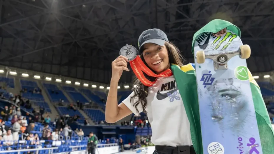 Rayssa leal conquista prata no mundial de skate street no japão | notícias do rio grande do norte rayssa vice campea mundia de skate street 2023
